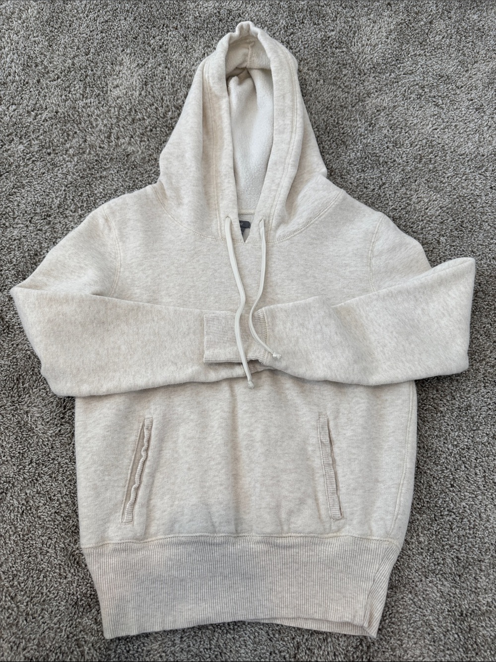 aerie Women's Cream Pullover Hoodie